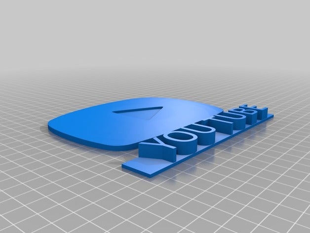 youtube bouton de lecture L'impression 3d 3D print model - Mito3D