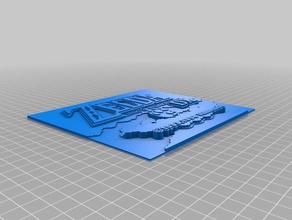 la légende de zelda links awakening dx écran titre L'impression 3d 3d print model - Mito3D