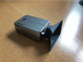 runcam2 lenshood camera created freecad sunshade 3d print model - Mito3D