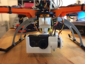 crossfire 3-axis gimbal - yi actioncam r c vehicles case created freecad crossfire2 xiaomi 3d print model - Mito3D