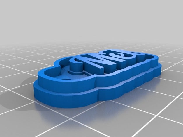 mel 4 llaveros personalizado 3D print model - Mito3D