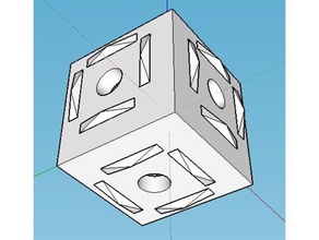 jointure verser le profil de 30x30 en aluminium L'imprimante 3d pièces 3d print model - Mito3D