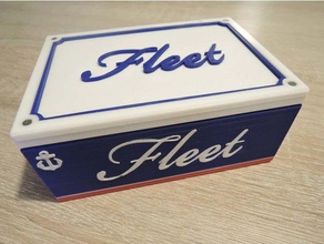 fleet boardgame box updated v2 toy & game accessories openscad 3d print model - Mito3D