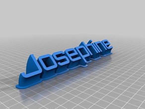 josephine de la oficina personalizado 3d print model - Mito3D