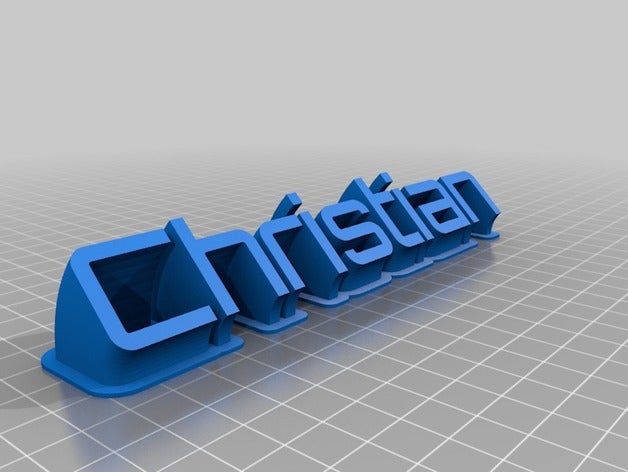 cristão office personalizado 3D print model - Mito3D