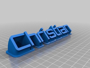 cristiana de la oficina personalizado 3d print model - Mito3D
