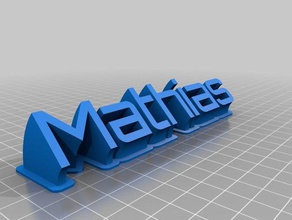mathias de la oficina personalizado 3d print model - Mito3D