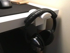 ıkea linnmon kulaklık standı ofis 3d print model - Mito3D