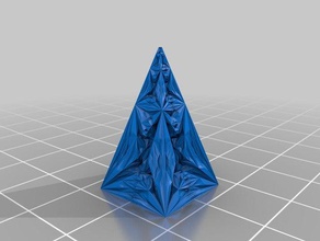 il mio personalizzata suddivisione frattale cosa - openscad matematica arte su misura 3d print model - Mito3D