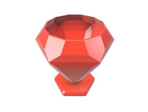 forma di diamante fioriera serbatoio d'acqua arredamento vaso fiori pot il acqua 3d print model - Mito3D