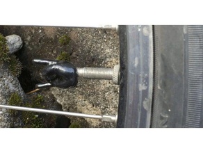 small horn bicycle valve cap presta sport & outdoors bike hand meshmixer wheel 3d print model - Mito3D