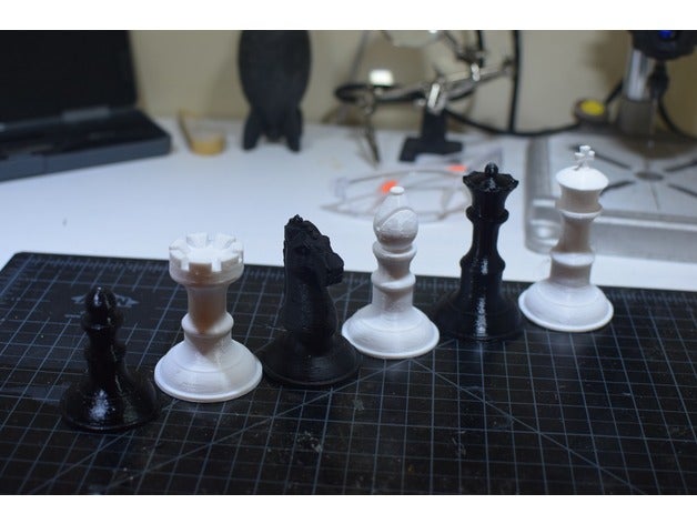 set di scacchi 3D print model - Mito3D