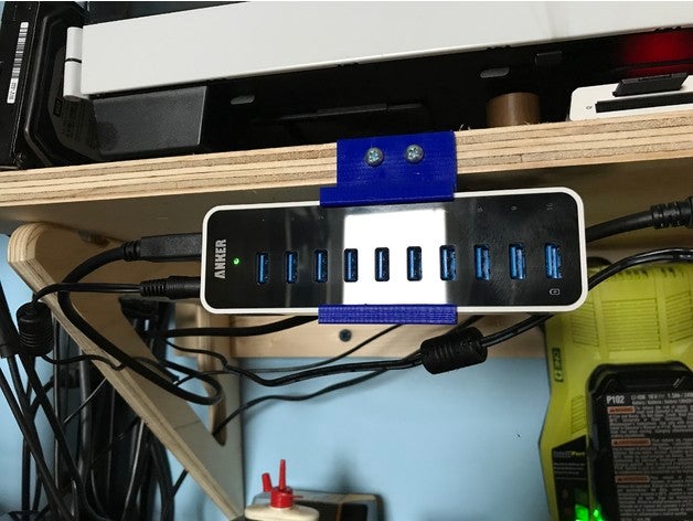 anker hub usb 30 suporte computador acessórios de titular 3D print model - Mito3D