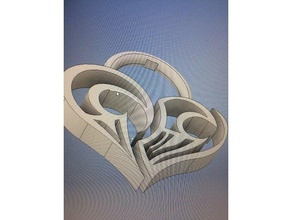 maori sentire medaglione La stampa 3d Stampante abs acetone bella ctc cuore pla 3d print model - Mito3D
