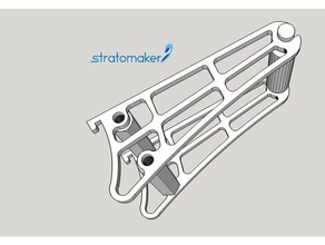 destek bobine stratomaker 3d yazıcı aksesuarları tutucu obro biriktirme makara 3d print model - Mito3D