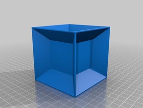 tesseract per la matematica 4-d cube 4d cubo 3d print model - Mito3D
