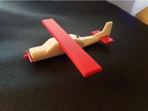 push button airplane toys & games toy aviation diy electric hobby 3d print model - Mito3D