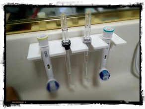 oral-b waterpik titular casa de banho suporte da escova dentes dente 3d print model - Mito3D