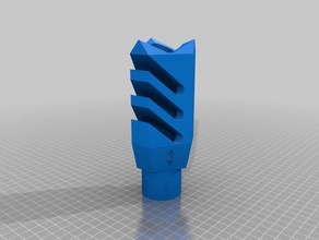 flash hider baril attachement v11 jouets & jeux n-strike nerf 3d print model - Mito3D