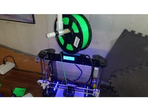 filaman spinner - asma biriktirme rotator 3d yazıcı parçaları rulman filament tutucu pvc montaj boru spiral askıya alma 3d print model - Mito3D