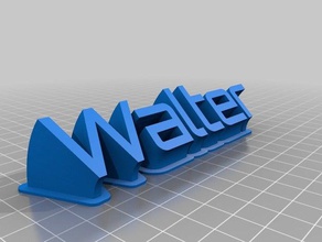 walter office customized 3d print model - Mito3D