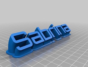 sabrina bureau de personnalisé 3d print model - Mito3D