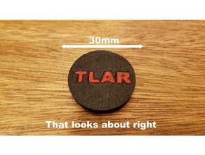 tlar coin coins & badges dual extrusion 3d print model - Mito3D