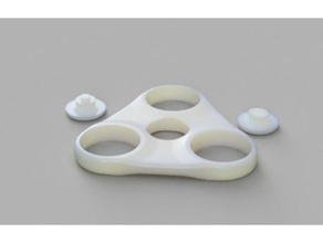 small size triangular fidget spinner kids toys & games fidgetspinner toy 3d print model - Mito3D