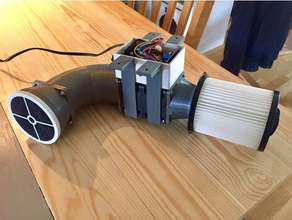 el limpiador de aire hepa+de carbono Impresora 3d accesorios filtro lavador gases voc 3d print model - Mito3D