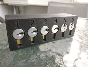 modulaire toool formation lock set titulaire passe-temps le clé les touches verrouillage crochetage choisir la cueillette stand 3d print model - Mito3D