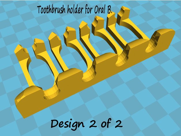 le stand brosse électrique oral b la salle de bains oral-b à dents 3D print model - Mito3D