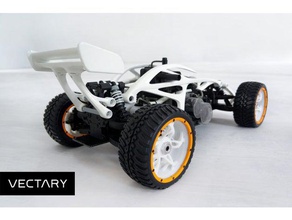 vectbuggy - rc-buggy-redesign r c Fahrzeuge buggy Auto design designproject diy hobby racing rc-car Fernbedienung Spielzeug vectary 3d print model - Mito3D