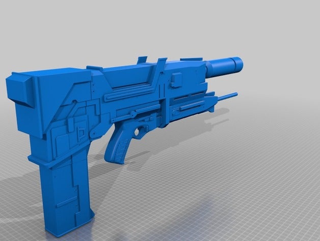 terminator 40watt rifle de plasma diseñado La impresión en 3d 3D print model - Mito3D