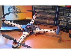 ix400 quadcopter body arms only hobby 3d print model - Mito3D