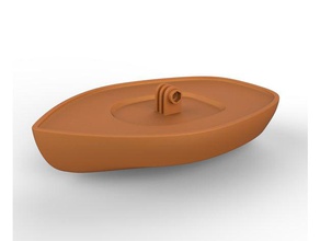 gopro barca galleggiante gadget hero 3 4 mount sessione di montaggio 3d print model - Mito3D