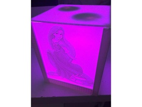 disney - princess night light complete 3d printing ariel mermaid beauty beast belle pixar lighting lithopane lithophane princesses rapunzel snow white tangled walt world 3d print model - Mito3D