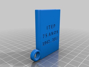 itep 75 anos keychains customized 3d print model - Mito3D