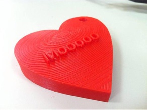 corazón colgante accesorios pendiente día de san valentín 3d print model - Mito3D