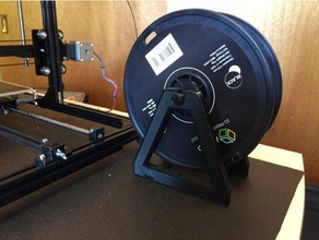 freestanding filament roll holder 3d printer accessories roller spool 3d print model - Mito3D