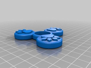 tri paw-fidget-spinner Spielzeug & Spiele kundengebundene 3d print model - Mito3D