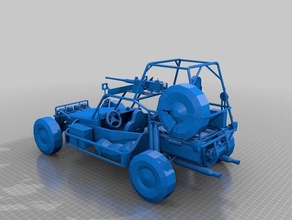 dpv - çölde devriye aracı Otomotiv airsoft buggy m2 hmg offroad 3d print model - Mito3D