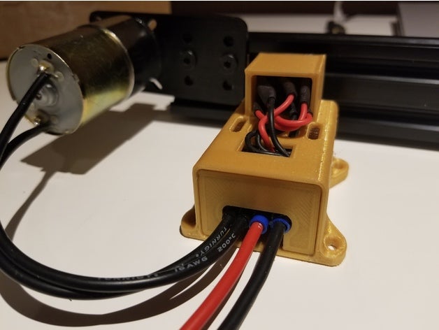 motor speed controller housing openbuild's camera slider 2040 extrusion mount esc openbuilds 3D print model - Mito3D