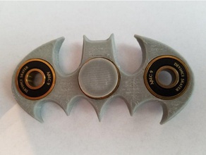 batman fidget spinner dengeli eğimli hobi 608 rulman bat logosu The dark knight logo spin 3d print model - Mito3D