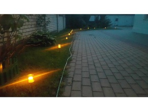 garden lights baby food cans outdoor & 3d print model - Mito3D