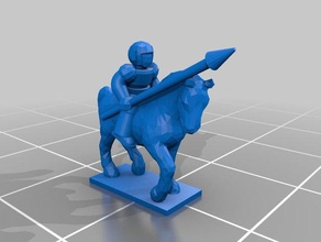 imperial guard rough rider epic 40k 6mm scale games epic40k minuature tabletop wargaming warhammer40k 3d print model - Mito3D