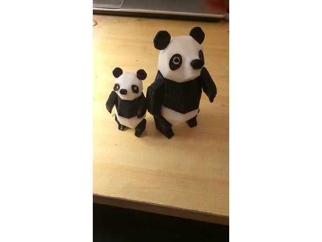 panda animali 3D print model - Mito3D