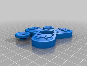 space invaders fidget spinner 3d printing 3d print model - Mito3D