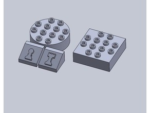 lego custon-Schach-Stück-kit wip Spielzeug & game Zubehör Schach Schach-Stück lego-kompatibel 3d print model - Mito3D