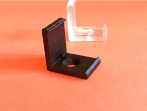 soporte de montaje tira led aluminio 45 grados la canal las piezas repuesto el clip monte 3d print model - Mito3D