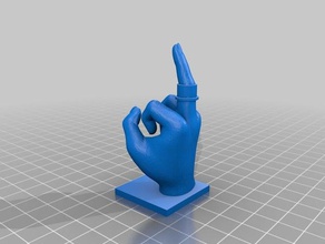 dedo giratório suporte fidget brinquedo 3d print model - Mito3D